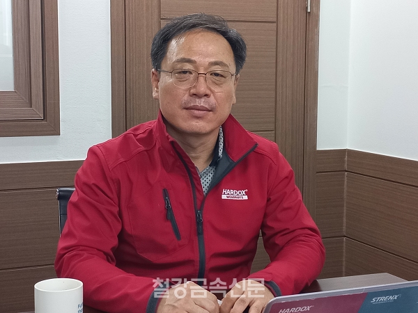 SSAB 김봉주 지사장은 2020년대 중반부터 한국시장에 그린스틸을 공급할 계획이라고 밝혔다. (사진=철강금속신문)