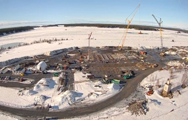 SSAB가 스웨덴 북부의 룰레오 시에 건설 중인 HYBRIT 시범 공장. (사진=SSAB)