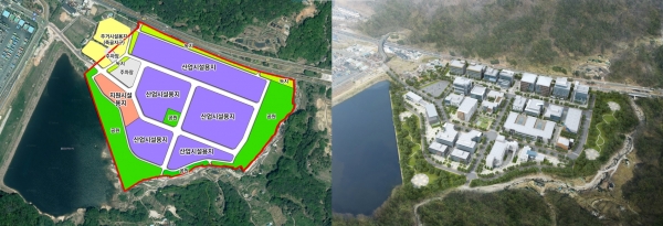 경남 창원 강소특구 기술고도화지구 계획 조감도. (사진=KERI)