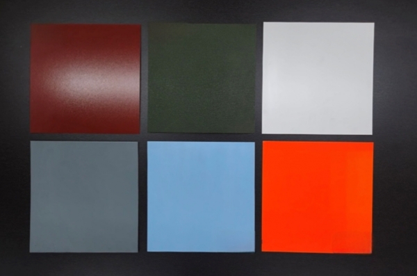 포스코스틸리온이 국내 최초로 개발한 친환경 컬러강판 제품. 이 제품에는 폐플라스틱과 바이오매스 원료를 복합한 기술이 적용됐다./포스코스틸리온