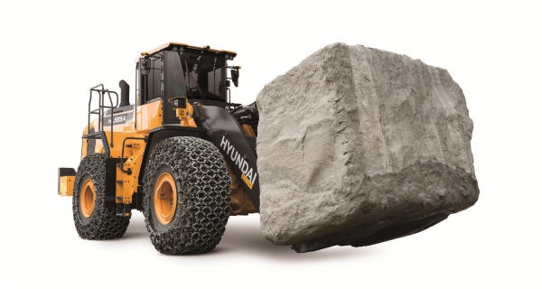 HD현대건설기계가 4월 튀르키예에서 출시 예정인 블록 핸들러 신제품 'HL985ABH'. (사진=HD현대건설기계)