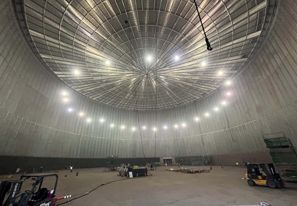 광양 제2LNG터미널 7호기 탱크 내부. /포스코홀딩스