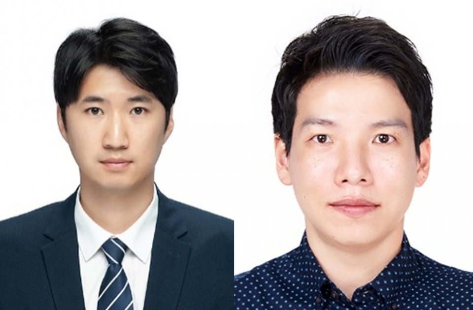 왼쪽부터 동아대 화학공학과 구민수 교수, 한국재료연구원 김승현 박사(동아대 제공)