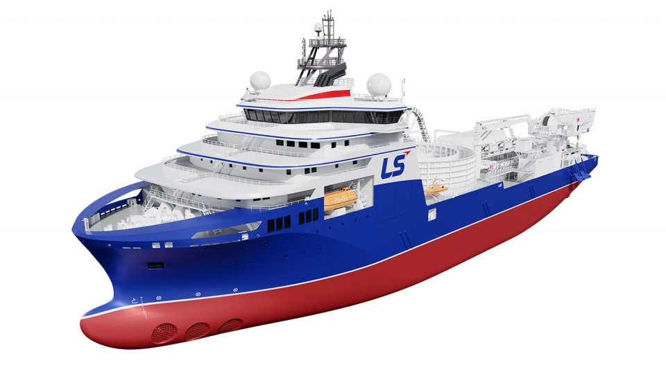 LS마린솔루션 신규 포설선(CLV) 조감도