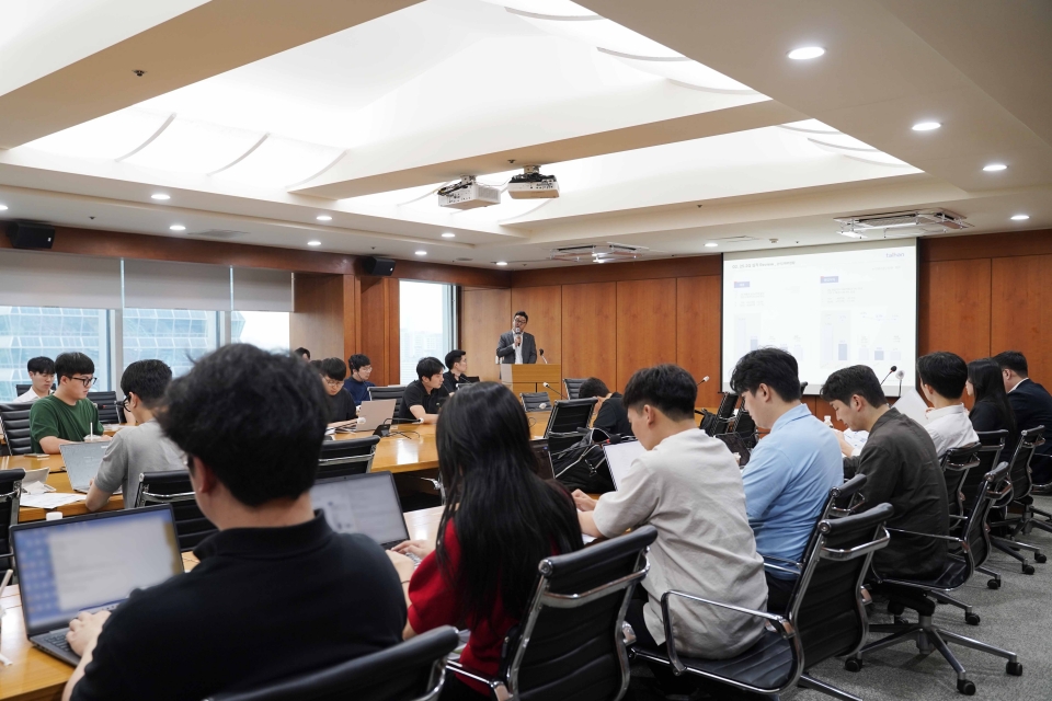 대한전선의 기업 설명회가 진행되고 있다.(제공=대한전선)