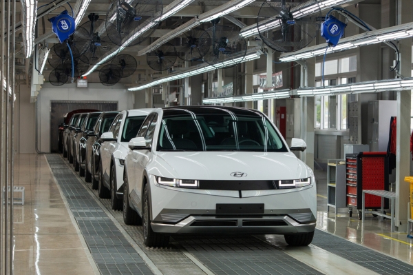 현대차 베트남 공장에서 생산 중인 아이오닉 5. 출처=현대차