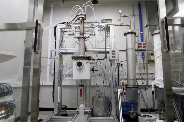 한국기계연구원에서 개발한 수소 플라즈마 실증 설비. (사진=기계연구원)