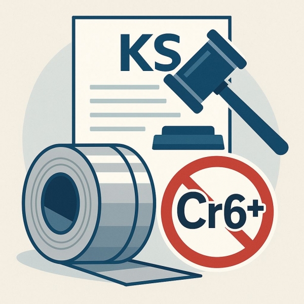 1급 발암물질로 알려진 6가 크로뮴(Cr6+)이 마침내 철강 KS 규제망에 들어왔다.