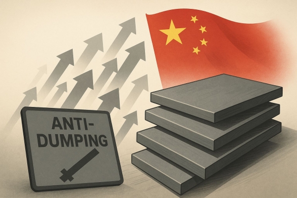 중국산 후판이 반덤핑 장벽을 비웃듯 쏟아졌다.