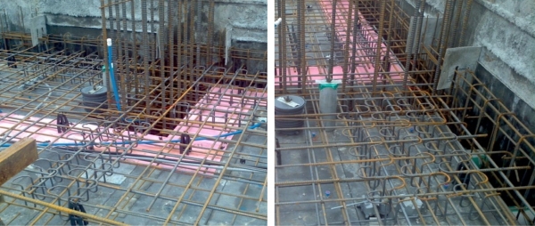 삼광선재의 전단보강근 현장 시공사진. (사진=삼광선재)