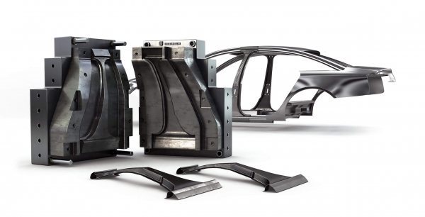 ASSAB의 고경도 열간공구강 ‘Unimax’로 제작한 핫스탬핑용 금형. (출처=ASSAB)