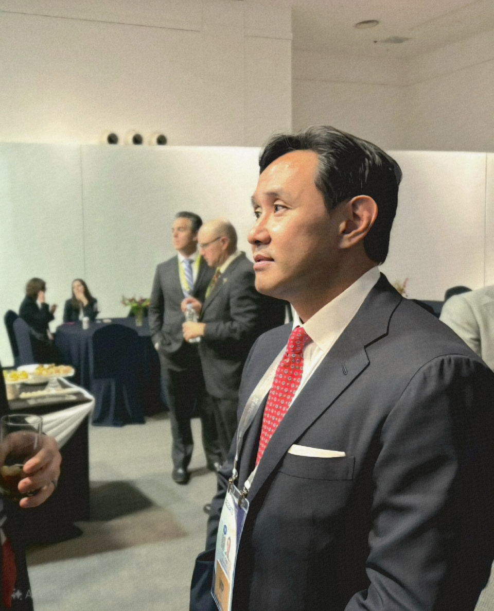 최윤범 고려아연 회장이 어제(29일) 오후 경주 예술의전당 화랑홀에서 열린 아시아태평양경제협력체(APEC) CEO 라운드테이블에 참석했다. (제공=고려아연)