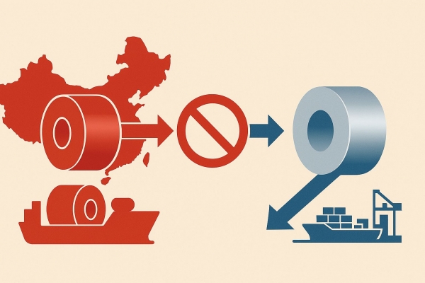 수입산 열연강판에 대한 반덤핑(AD) 조치가 시행되자, 중국 철강업계가 판재류 수출 경로를 전환하며 새로운 회피 전략을 꺼내 들었다. 열연강판이 막히자 풀하드(Full Hard, 미소둔강판)와 냉연강판(CR) 등으로 수출 품목을 바꿔 ‘품목 전환형 우회 수출’을 본격화한 것이다. 통상 방어막이 작동하자 품목 체계 자체를 돌려버렸다는 평가가 나온다. /철강금속신문DB