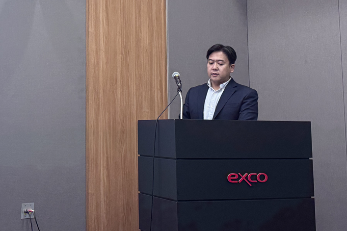 ▲ 한국피아이엠 박순용 부장이 발표중이다