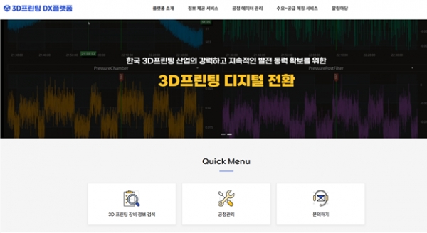 AM-AX 웹페이지 화면. (출처=- 3D융합산업협회)