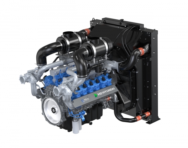 HD건설기계가 12월 4일부터 7일까지 나흘간 킨텍스(KINTEX)에서 열리는 국내 최대 수소 산업 행사에 참가해 22리터급 수소엔진을 세계 최초로 공개한다. (사진=HD건설기계)