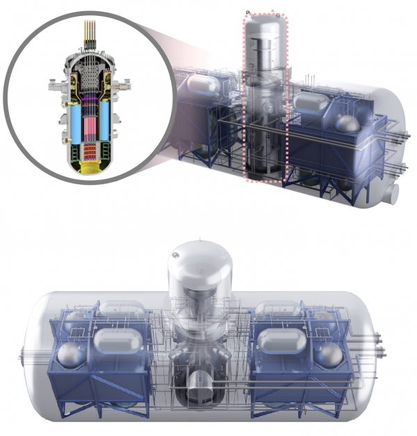 SMART100 적용 안전격납용기(SCV) 개념안. (사진=원자력연구원)