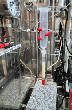 갈륨-68 발생기의 핵심 소재 컬럼을 설치하여 비임상 평가를 위한 시스템 구성을 완료한 모습. (사진=원자력연구원)