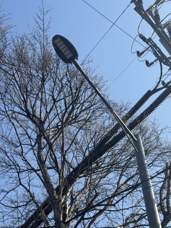 교체 후 스마트 가로등의 모습. 포스코